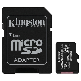 MicroSDXC Canvas Select Plus 64GB Class 10 UHS-I U3 Class 10 100MB/s