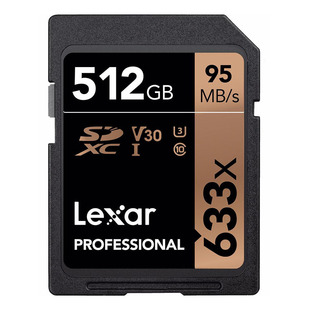 SDXC Professional 633X 512GB UHS-I U3, 95MB/s