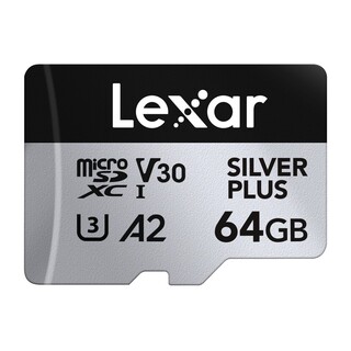 MicroSDXC Pro Silver Plus 64GB UHS-I U3 V30, 205MB/s