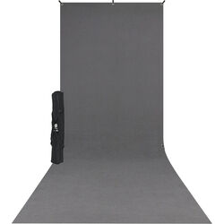 X-Drop Sweep 620SK, komplett bakgrunds kit - grå, 1,5 x 3,7m