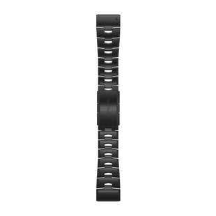 QuickFit® 26-klockarmband, ventilerande titanarmband med kolgrå beläggning i diamantliknande kol