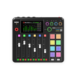 Rodecaster Pro II, podcasting bundle 4 - Svart