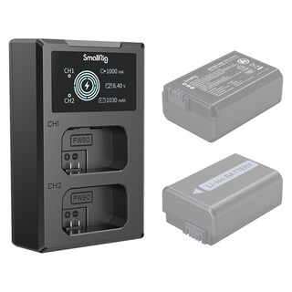 4081 dubbelladdare för NP-FW50 batteri