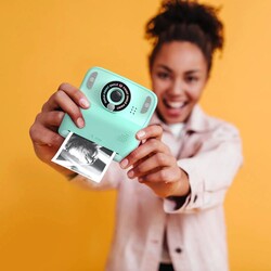 Pixiprint, direktbildskamera med inbyggda tv-spel - Turkos 