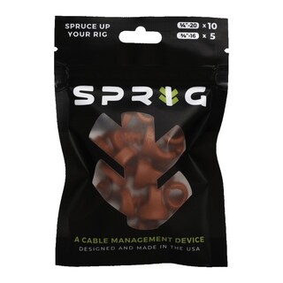 Value Pack 10x 1/4” Sprigs + 5x 3/8” Big Sprigs, kabelhanteringsklämmor - röd