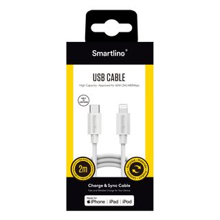 USB-C till Lightning Vit - 2m