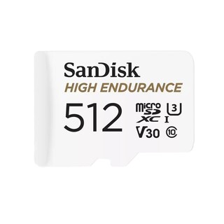 High Endurance microSDHC 512GB UHS-1, U3, V30, Class 10, 100MB/s