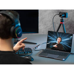 4K, HDMI till USB-adapter för livestreaming eller videoinspelning