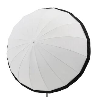 Bakre duk till paraboliskt paraply, svart silver - 165 cm