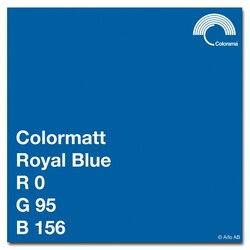 Colormatt, vinylbakgrund 1 x 1,3 m - Royal Blue 