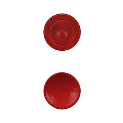 Soft Release Button/Avtryckare Röd, Konkav
