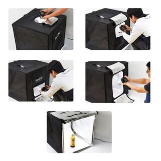 Portable Double Light LED Ministudio L80x80x80cm