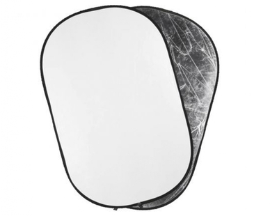 Reflexskärm 95x125 cm Silver/Vit (begagnad)