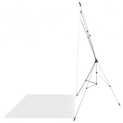 X-Drop Sweep 577SK, komplett bakgrunds kit - vit, 1,5 x 3,7m