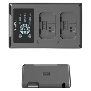4081 dubbelladdare för NP-FW50 batteri