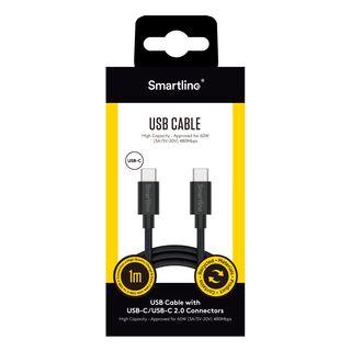 USB-C till USB-C 2.0 Svart - 1m