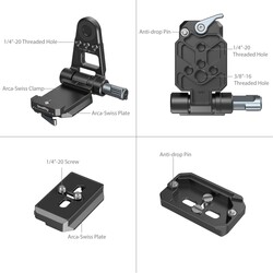 4696 monteringsplatta med NP-F Batterifäste för kameror