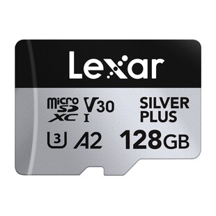 MicroSDXC Pro Silver Plus 128GB UHS-I U3 V30, 205MB/s