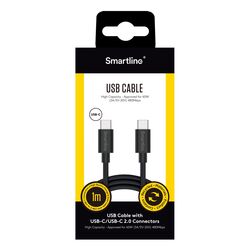 USB-C till USB-C 2.0 Svart - 1m