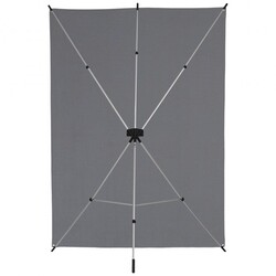 X-Drop Sweep 620SK, komplett bakgrunds kit - grå, 1,5 x 3,7m