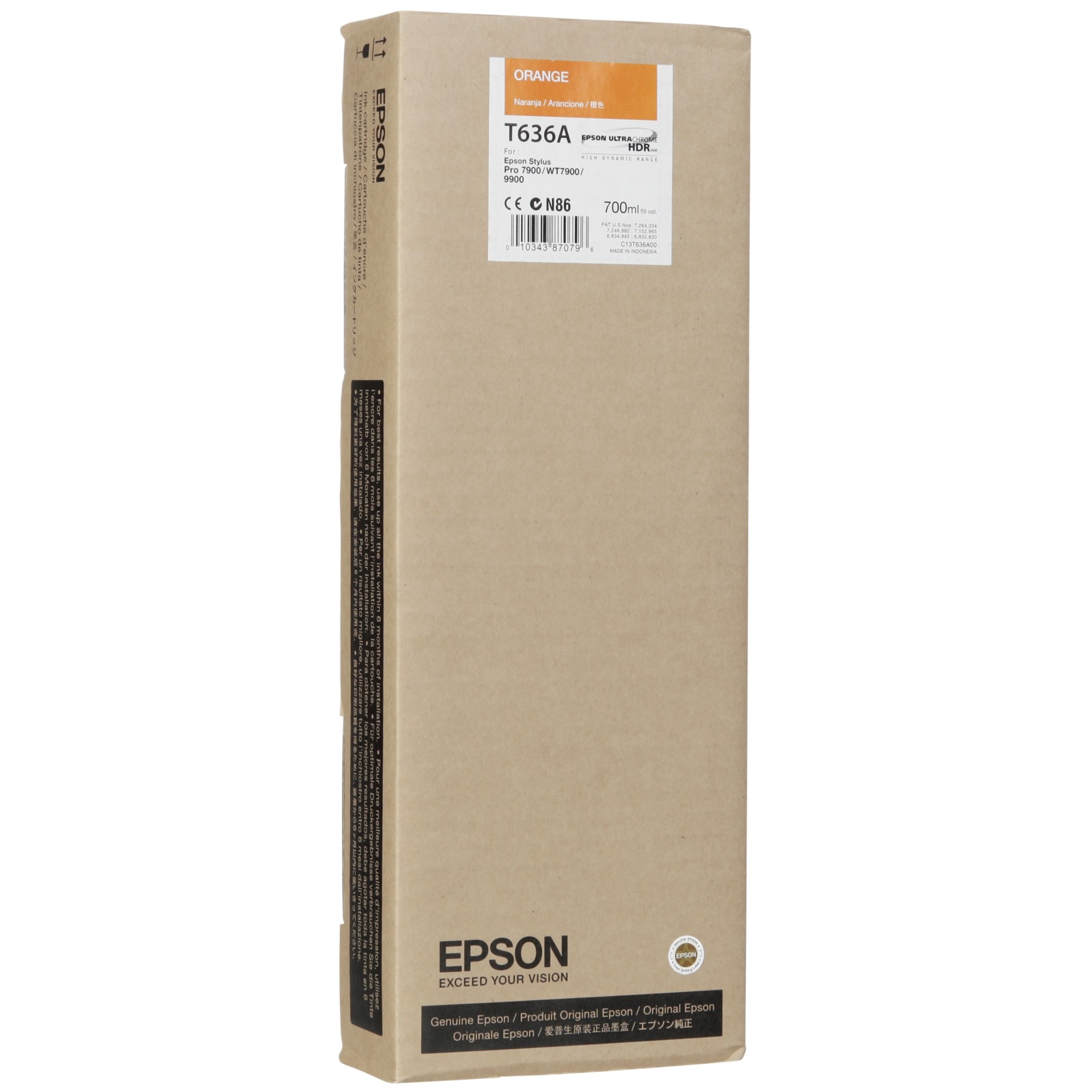 Epson Orange T636 700 ml T636A | CyberPhoto