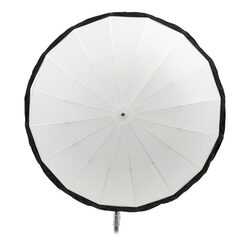 Bakre duk till paraboliskt paraply, svart silver - 130 cm