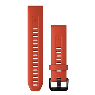 QuickFit® 20-klockarmband, röd silikon