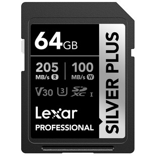 SDXC Professional Silver Plus 1066x UHS-I/U3/A2/4K R205/W100 (V30) - 64GB