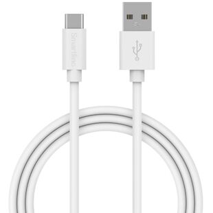 USB-A till USB-C 2.0 Vit - 2m