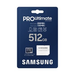 MicroSD 512GB PRO Ultimate, U3 V30 A2 200mb/s