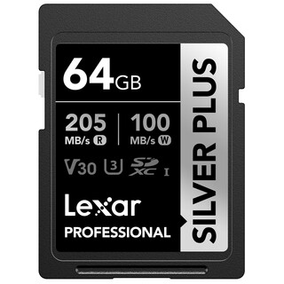 SDXC Professional Silver Plus 1066x UHS-I/U3/A2/4K R205/W100 (V30) - 64GB