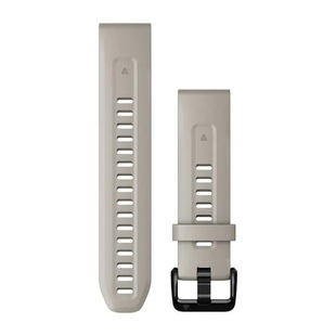 QuickFit® 20-klockarmband, ljust sandfärgad silikon