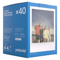 600, färgfilm med vita ramar, 5-pack