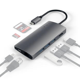 USB-C Multi-Port Adapter med 4K Gigabit Ethernet V2 - Space Grey