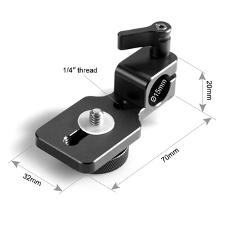 960 15 mm rörfäste med 1/4-tums monitorfäste