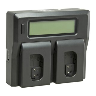 Universal dubbelladdare med Panasonic DMW-BLK22 laddplatta