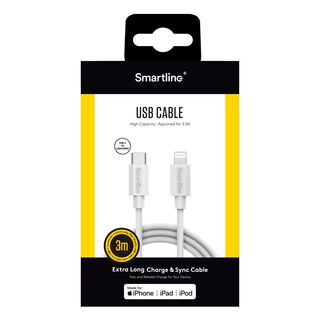 USB-C till Lightning Vit - 3m