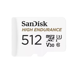 High Endurance microSDHC 512GB UHS-1, U3, V30, Class 10, 100MB/s