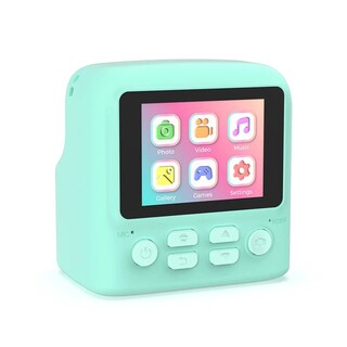 Pixiprint, direktbildskamera med inbyggda tv-spel - Turkos 