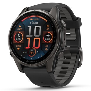 Fenix 8 - 43 mm, AMOLED - Carbon Gray Ti Black