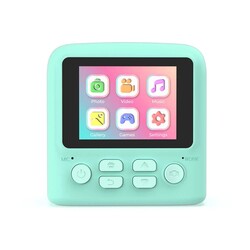 Pixiprint, direktbildskamera med inbyggda tv-spel - Turkos 