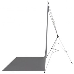 X-Drop Sweep 620SK, komplett bakgrunds kit - grå, 1,5 x 3,7m